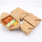Printed recycled brown kraft paper food box / Wholesale food grade lunch paper box supplier