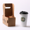 Compostable Bagasse Paper Pulp Disposable Coffee Cup Carrier Holder supplier