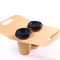 Compostable Bagasse Paper Pulp Disposable Coffee Cup Carrier Holder supplier