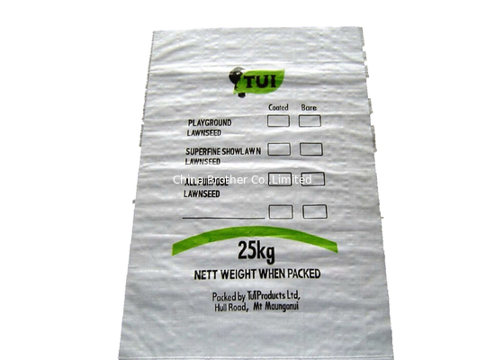 Waterproof Recycled Woven Polypropylene Bags , Fertilizer Packaging Bags 25KG / 50KG supplier