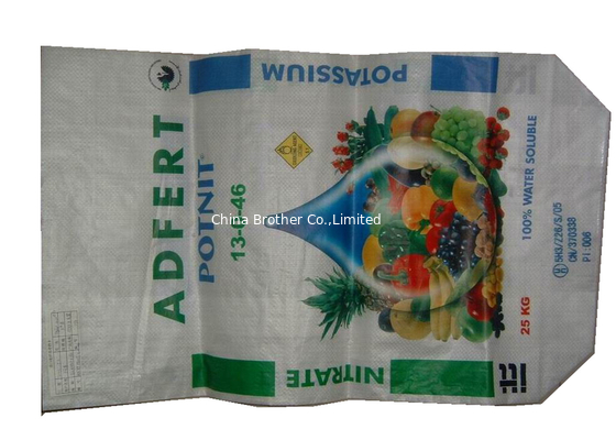 15KG - 25KG BOPP Laminated PP Woven Bags , Woven Polypropylene Sacks supplier