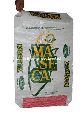 Multi Colored BOPP Laminated PP Woven Sack Bags For Sugar / Feed Single Folded supplier