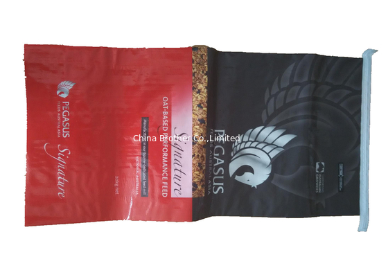 Multi Colored BOPP Laminated PP Woven Sack Bags For Sugar / Feed Single Folded supplier