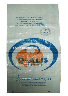 Multi - Functional BOPP Laminated PP Woven Bags , Woven Polypropylene Feed Bags supplier