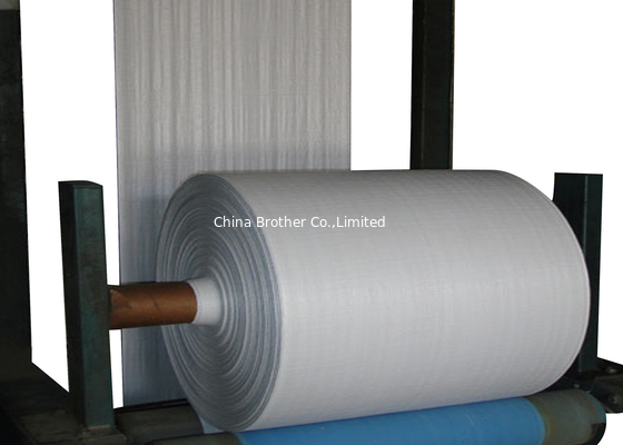 Green Color PP Tubular Woven Fabric , PP Woven Sack Fabric Waterproof supplier