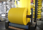 Woven Polypropylene Cloth Roll , Yellow Offset Print Woven PP Fabric UV Treated supplier