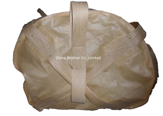 SGS Approval Cross Corner FIBC Jumbo Bags , Circular PP Big Bags Sack supplier