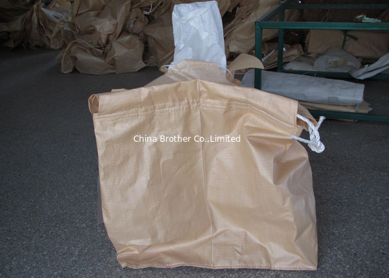 SGS Approval Cross Corner FIBC Jumbo Bags , Circular PP Big Bags Sack supplier