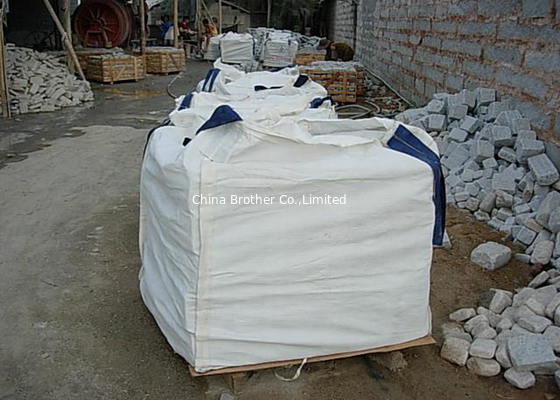 SGS Approval Cross Corner FIBC Jumbo Bags , Circular PP Big Bags Sack supplier