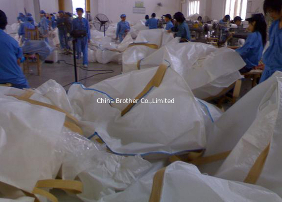 1.5 Tons 4 Panel Baffle FIBC Jumbo Bags bulk sacks For Loading Custom Color supplier