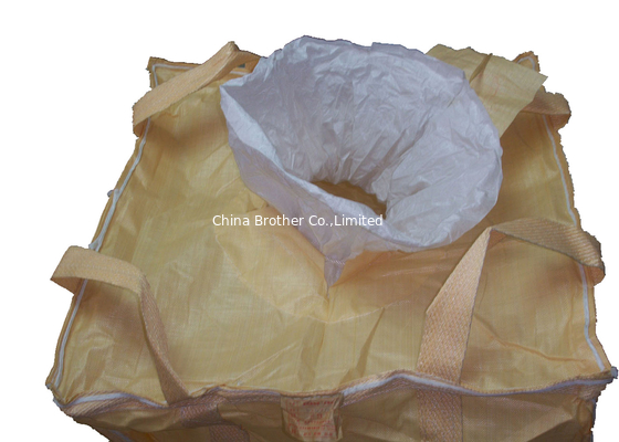 White Color Empty FIBC Container / PP Woven Jumbo Bags 35'' X 35'' X 47'' supplier