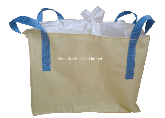 Recycled 1000kg PP Flexible Bulk Container / Jumbo Sack Bags With 4 Sling Loops supplier