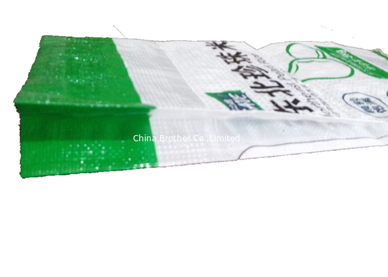 Colorful Printed Woven Rice Bags , Recycled Woven Polypropylene Bags Light Weight supplier