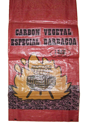 Biodegradable 25kg Rice Bag , Single Folded Empty Rice Bags Offset Printing supplier