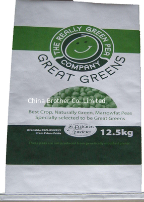 Biodegradable PP Woven Rice Packing Bags UV Resistance Food Grade 100% Recyclable supplier