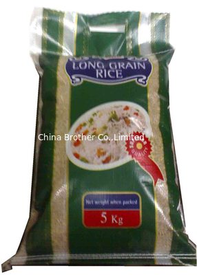 Waterproof 25kg PP Woven Rice Bag / Packaging Rice Sack 40gsm - 170gsm Weight supplier