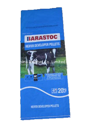 High Strength Durable Woven Plastic Feed Bags Leak Resistant 100% Recyclable supplier