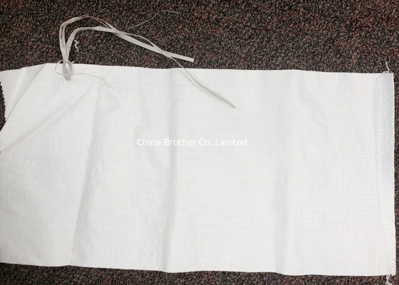 Custom PP Woven Sand Bag Sacks / Beige Woven Polypropylene Bags 25kg supplier