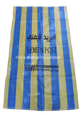 Woven Polypropylene Courier Packing Bags 25KG / 50KG Waterproof Recycled supplier