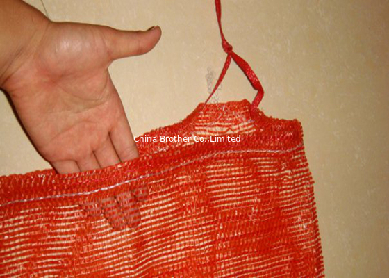 PE Polyethylene Plastic Woven Industrial Mesh Bags , Firewood Sacks Large Capacity supplier