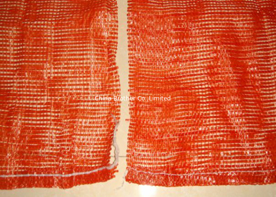 PE Polyethylene Plastic Woven Industrial Mesh Bags , Firewood Sacks Large Capacity supplier