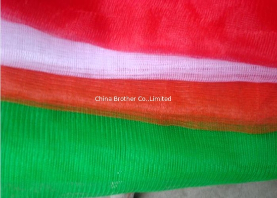 PP Woven Industrial Mesh Bags Recyclable , Red / Orange / Green Color 30kg 40kg supplier