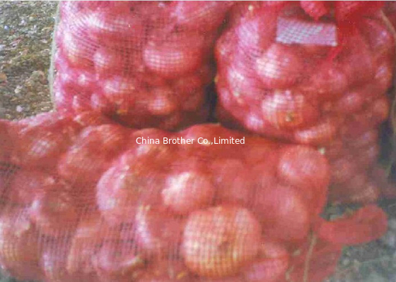 PE Polyethylene Plastic Woven Mesh Fruit And Vegetable Bags supplier