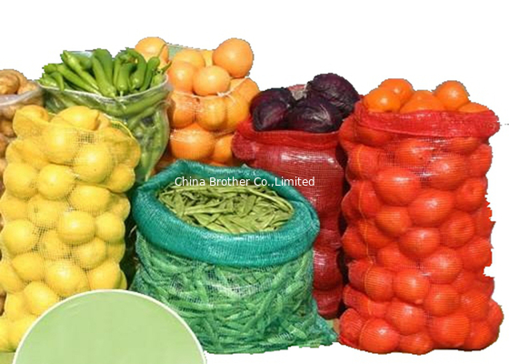 Heavy Duty Poly Mesh Bags For Produce , Polypropylene Mesh Fruit And Vegetable Bags supplier