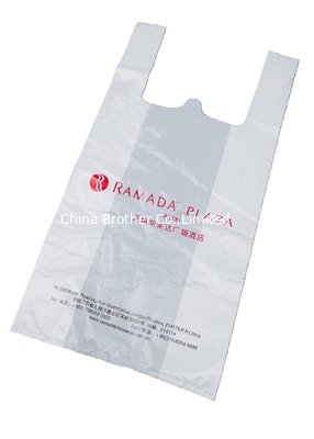 Customized Colour HDPE LDPE Plastic Shopping Bags For Clothes Packaging supplier