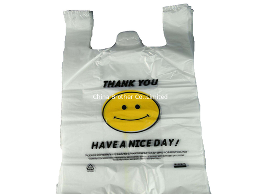 Waterproof Plastic Grocery Bags Biodegradable For Retail Stores / Supermarket Use supplier