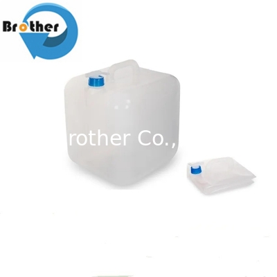 Foldable 5-20L Aseptic Plastic Cubitainer Lid Chemical Liquid Soy Sauce Sake Medical Gel Formalin Storage Medical Kitchen Use supplier