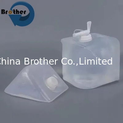Foldable 5-20L Aseptic Plastic Cubitainer Lid Chemical Liquid Soy Sauce Sake Medical Gel Formalin Storage Medical Kitchen Use supplier