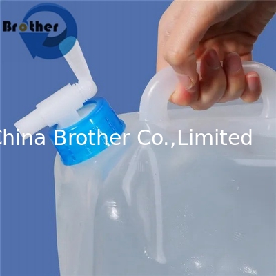 Folding Bucket Liquid Container with Handle Soft Collapsible Plastic LDPE Outdoor Goods Never Leaking 5L~ 20L Cube Seal Cap supplier