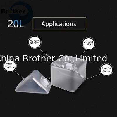 New Design 5L 20L Ultrasound Adblue Packaging Liquid Carrier, Plastic Foldable Medical Gel Cubitainer supplier