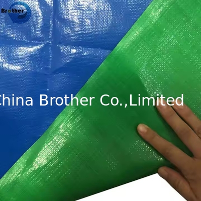 260g Brown Plastic Rip Tear Proof Industrial Fireproof PE Tarpaulin Waterproof Poly Tarp supplier