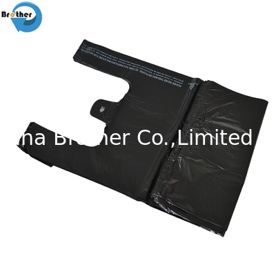 Retail Custom Printed Plastic Vest Carrier Bag Supermarket Heavy Duty Biodegradable Shopping Bags supplier