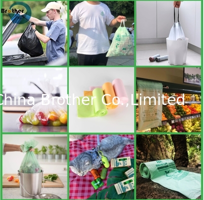 Yellow Plastic Garbage HDPE Custom Compostable T Shirt Bags Packaging Plastic Bag Poly Bag Holder supplier