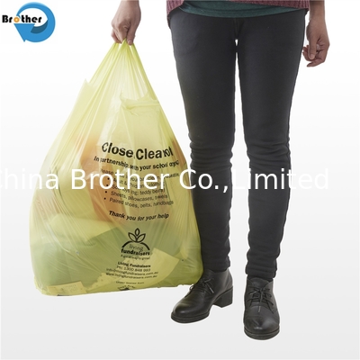 Free Sample HDPE Custom Printed Logo Black T Shirt Plastic Bag supplier