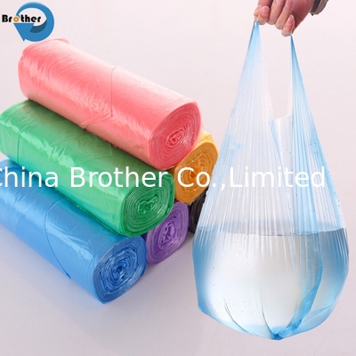 Hot Sale Custom Printed Clear Fold LDPE Supermarket Plastic T Shirt Bags for Shopping Packaging supplier