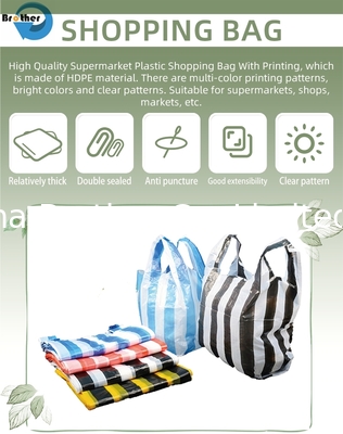 Custom Printed Plastic Sack Poly Carrier Bag T Shirt Bag supplier