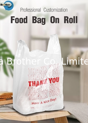 Custom Printed Plastic Sack Poly Carrier Bag T Shirt Bag supplier