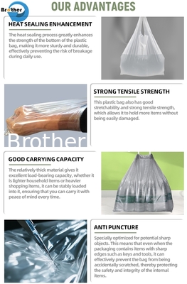 Transparent Plastic T Shirt Bag for Vegetable Packing Bags Wholesale Japan Digital Printed supplier