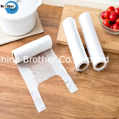 Transparent Plastic T Shirt Bag for Vegetable Packing Bags Wholesale Japan Digital Printed supplier
