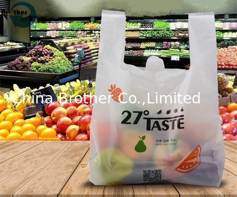 Cheap Custom HDPE/LDPE Plastic T-Shirt Shopping Bags Printing supplier