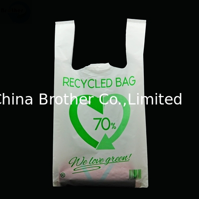 Hot Sale Custom Wholesale T Shirt Bag Roll Cheap Environmental Plastic T-Shirt Bag supplier