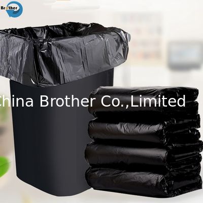 Supply Custom Plastic Garbage Bag Flap Tie Star Seal Bottom Trash Can Liner Bag
