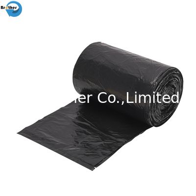 Large Eco Friendly Custom Logo Waterproof Drawstring Outdoor Plastic Garbage Bag