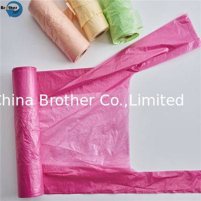 Supplier HDPE LDPE Heavy Duty Customized Kitchen Tie Handle Plastic Garbage Bag