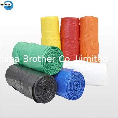 Supplier HDPE LDPE Heavy Duty Customized Kitchen Tie Handle Plastic Garbage Bag