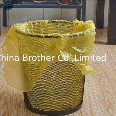 Supply Custom Plastic Garbage Bag Flap Tie Star Seal Bottom Trash Can Liner Bag